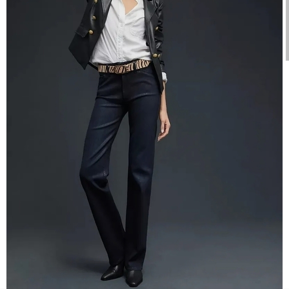 Paige Blake High-Rise Straight Leg Stunner Luxe Coating jeans Size 26 - Picture 2 of 16